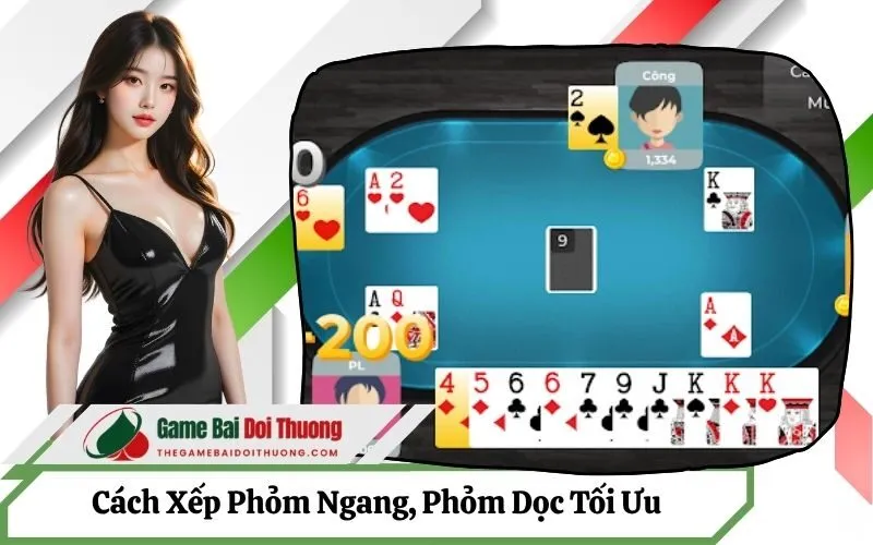 Cách Xếp Phỏm Ngang, Phỏm Dọc